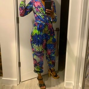 Victoria's Secret X Mary Katrantzou Jumpsuit Colorful romper Floral One Piece XS